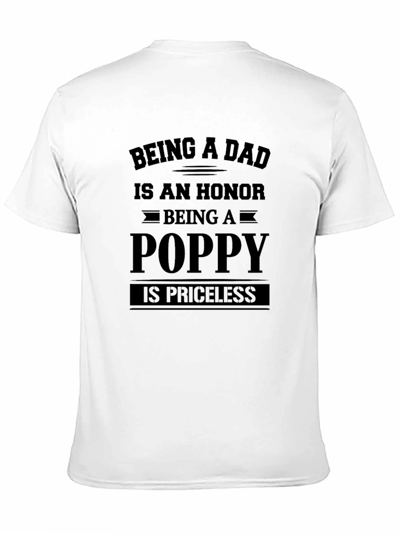 Dad Poppy T-Shirt: Honor & Priceless