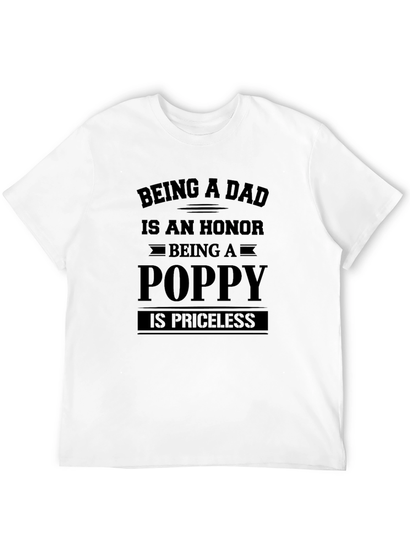Dad Poppy T-Shirt: Honor & Priceless