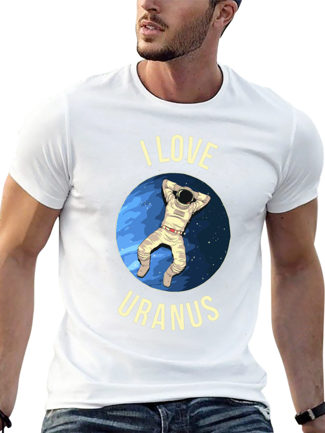 I Love Uranus T-Shirt - Astronaut Design