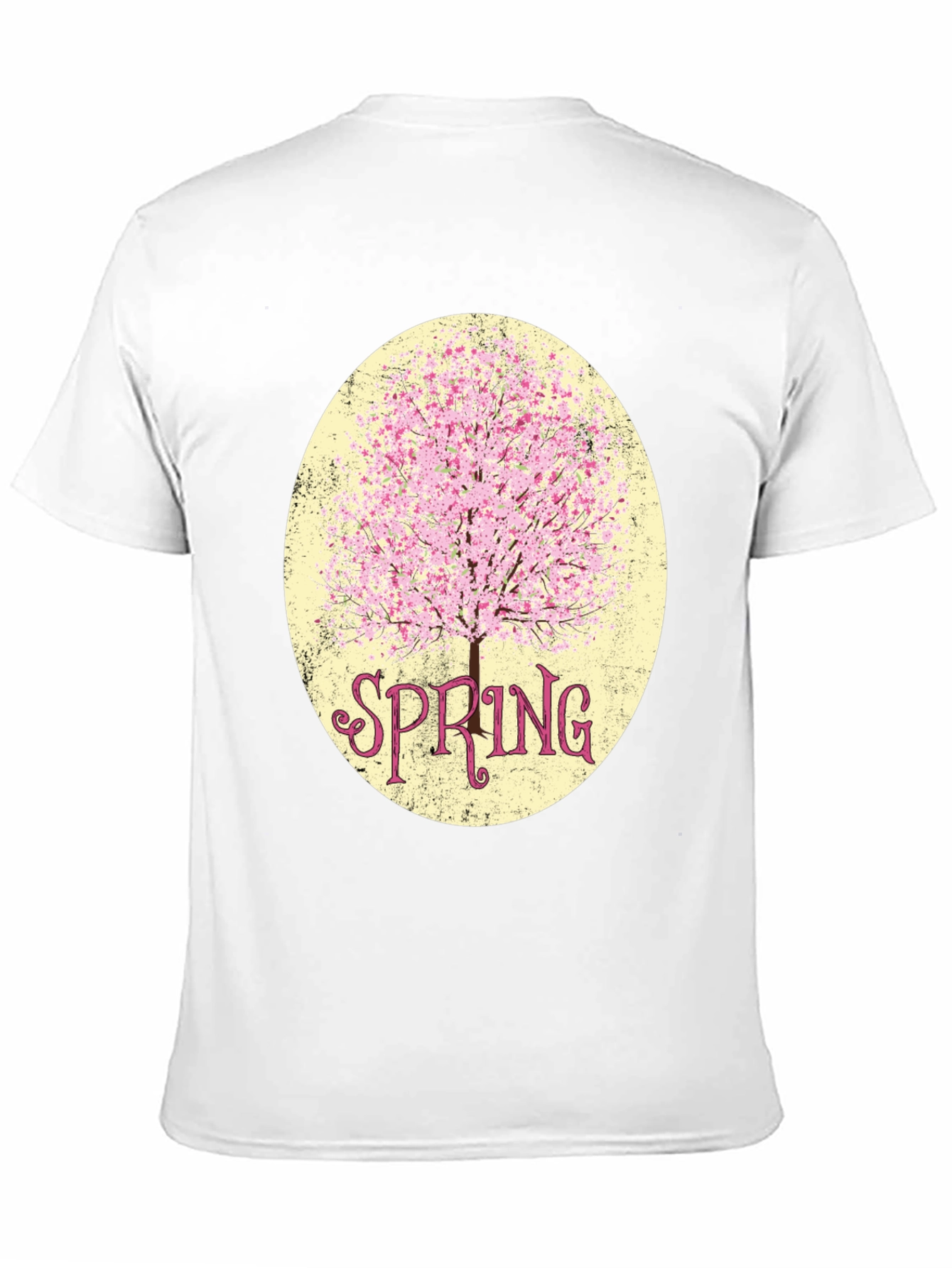 Spring Blossom Graphic Tee - Stylish Mens Black T-Shirt