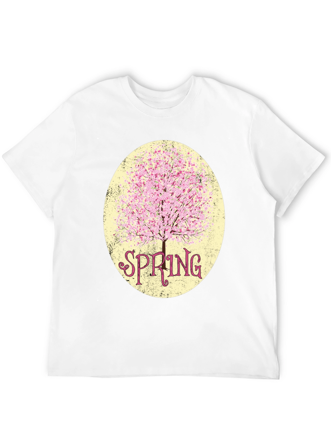 Spring Blossom Graphic Tee - Stylish Mens Black T-Shirt