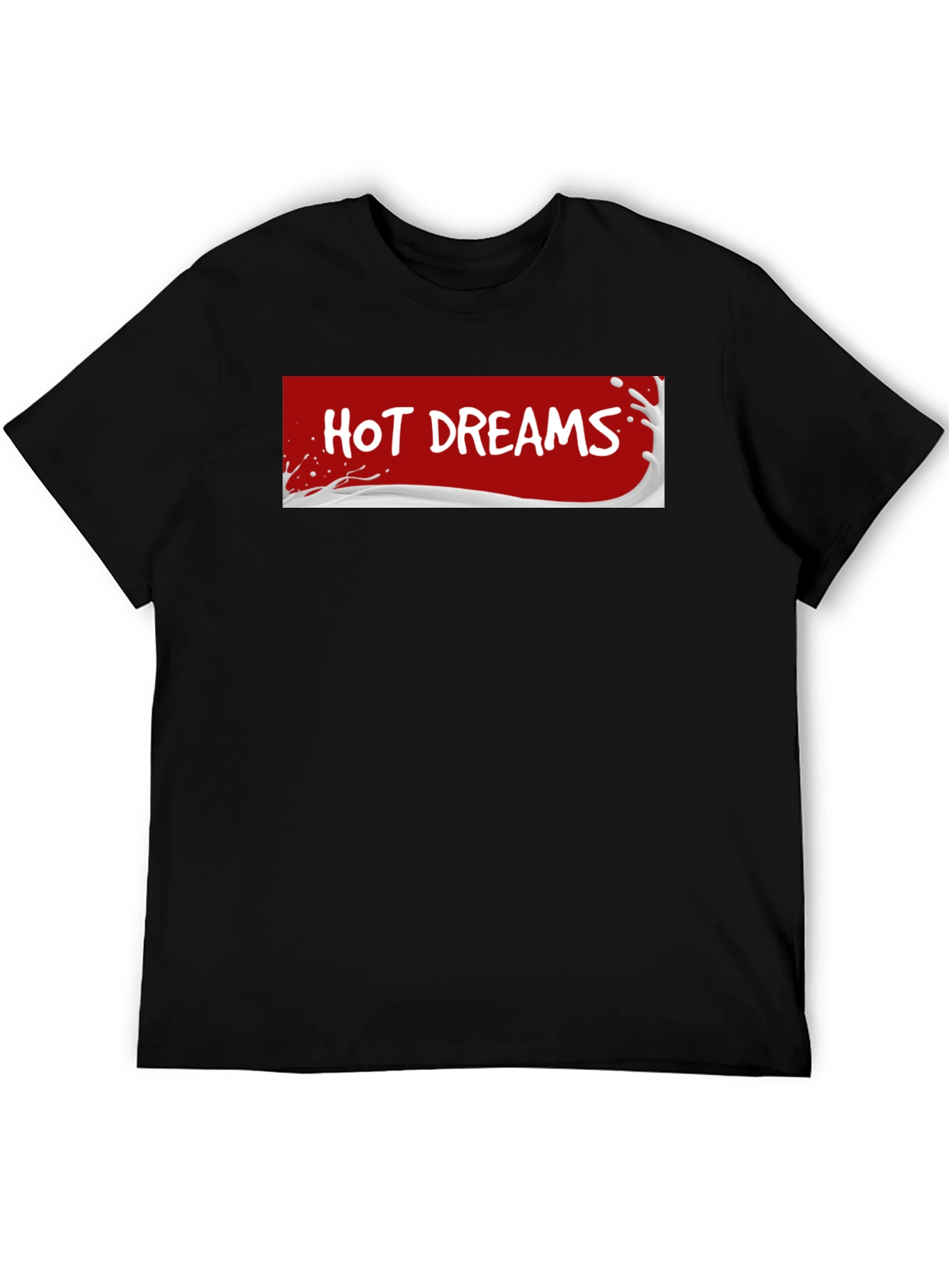 Hot Dreams T-Shirt - Black Crew Neck