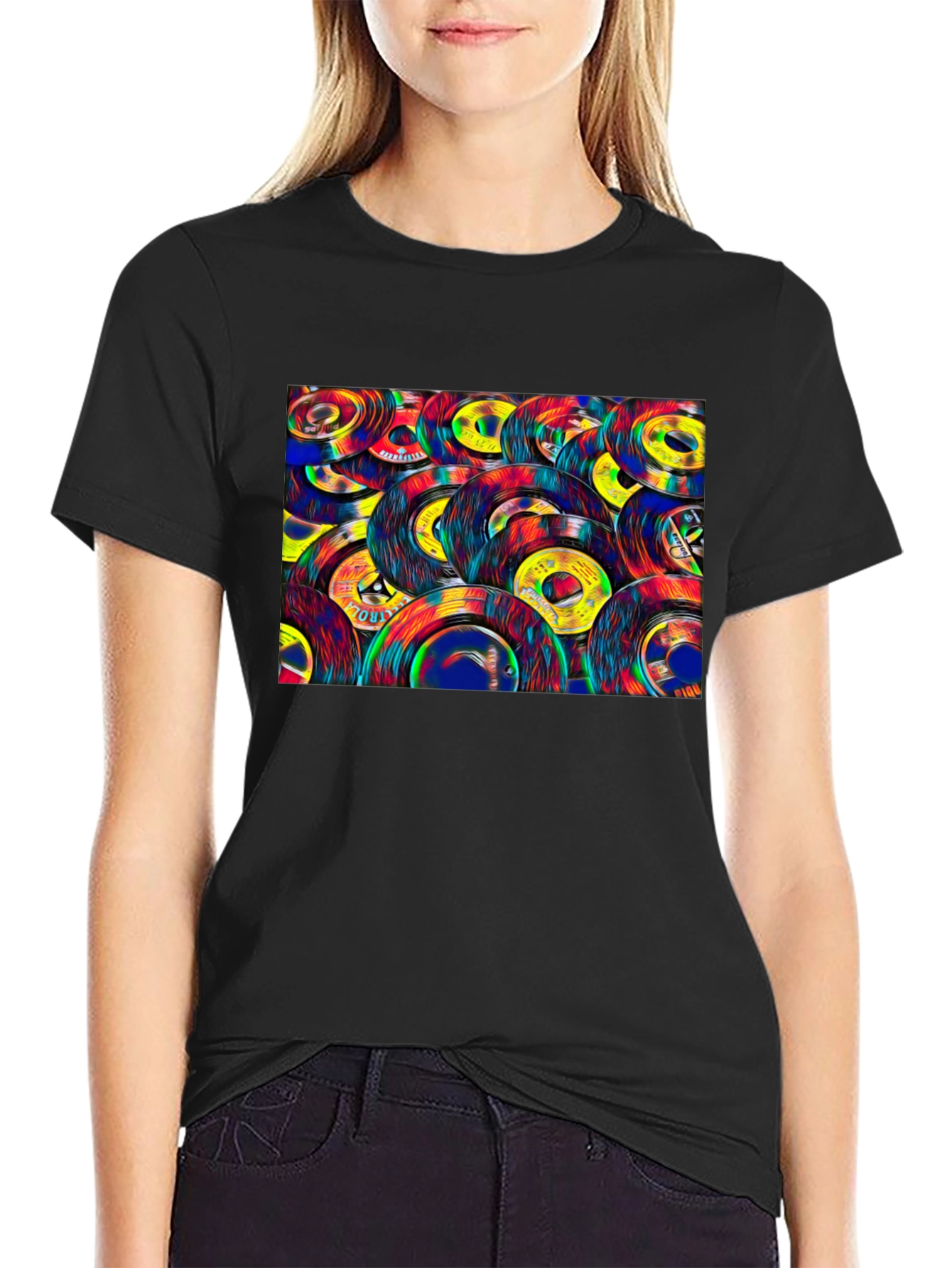 Retro Vinyl Record Graphic Tee
