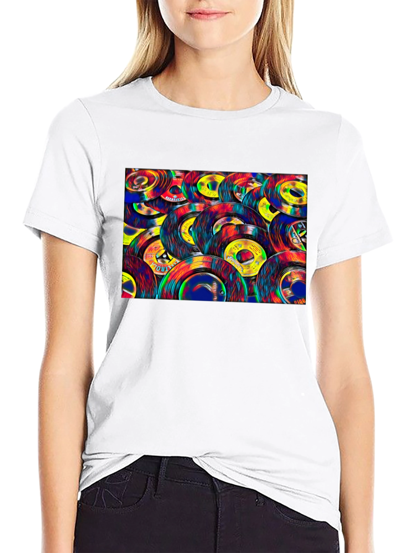 Retro Vinyl Record Graphic Tee
