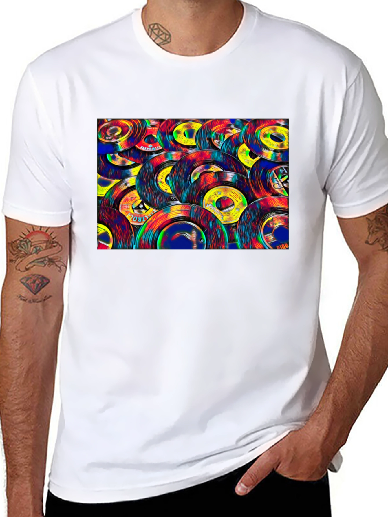 Retro Vinyl Record Graphic Tee