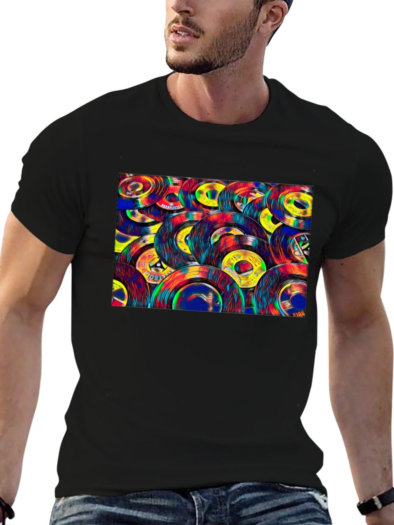 Retro Vinyl Record Graphic Tee