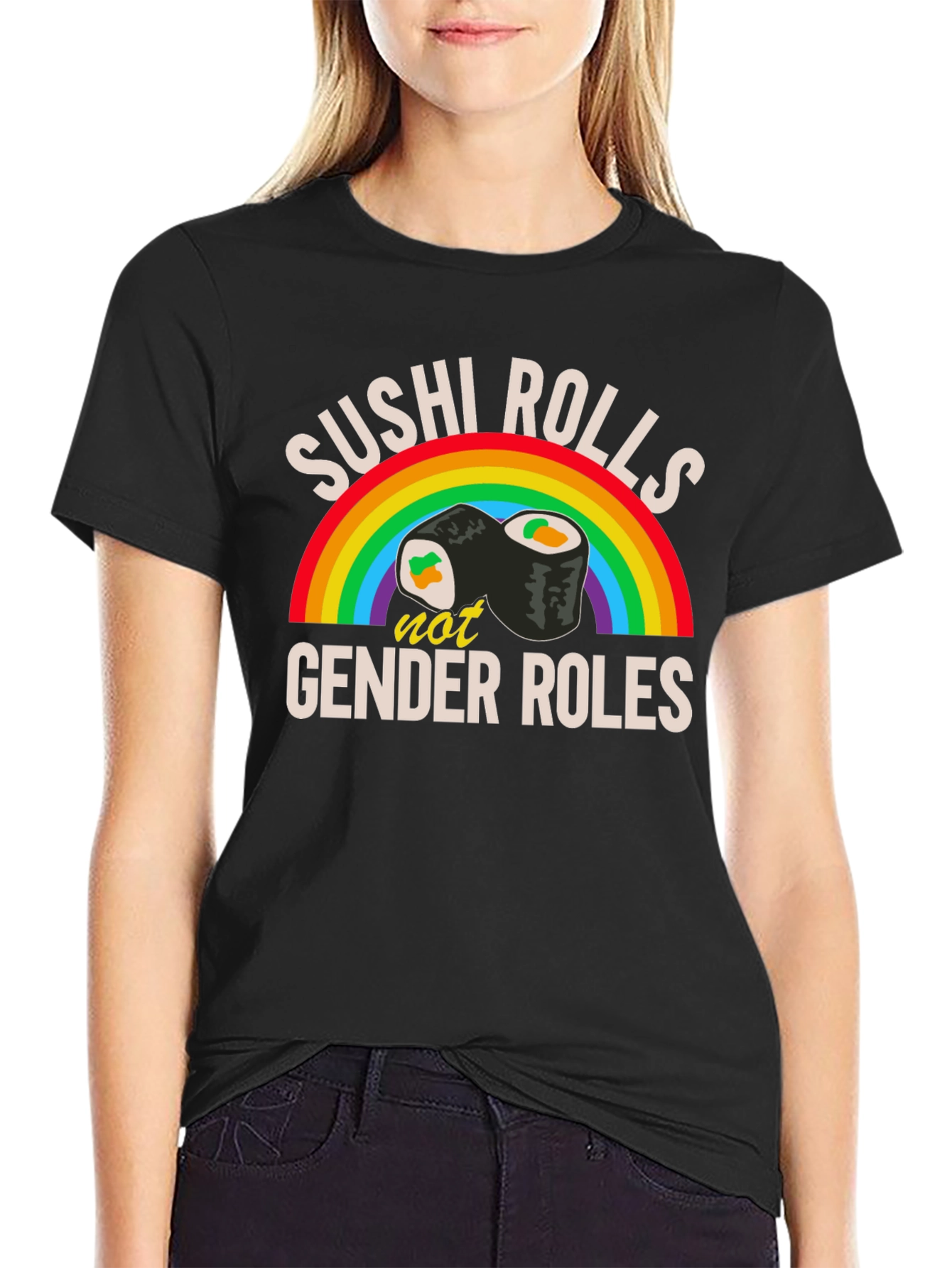 Sushi Rolls Not Gender Roles T-Shirt