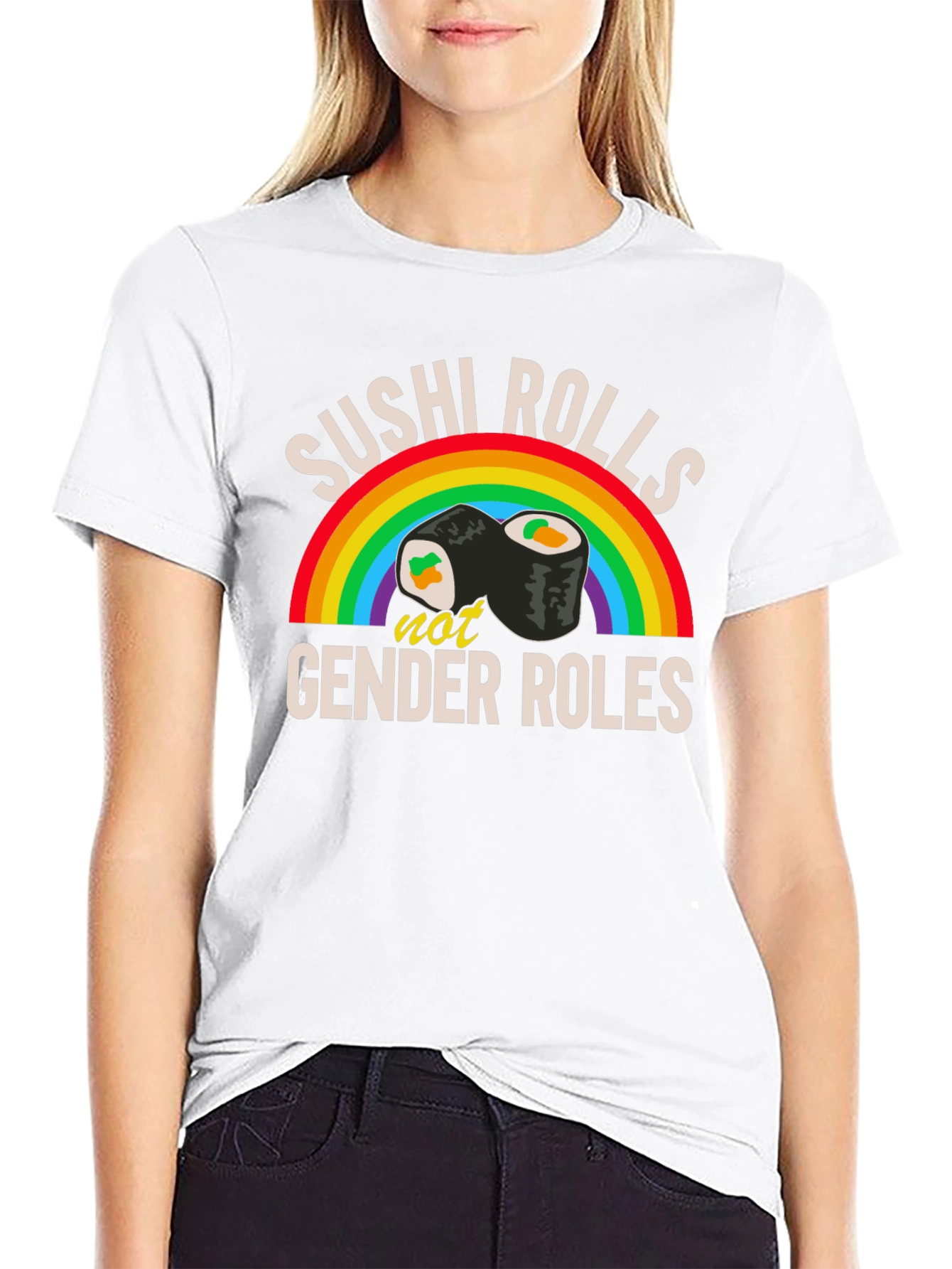 Sushi Rolls Not Gender Roles T-Shirt
