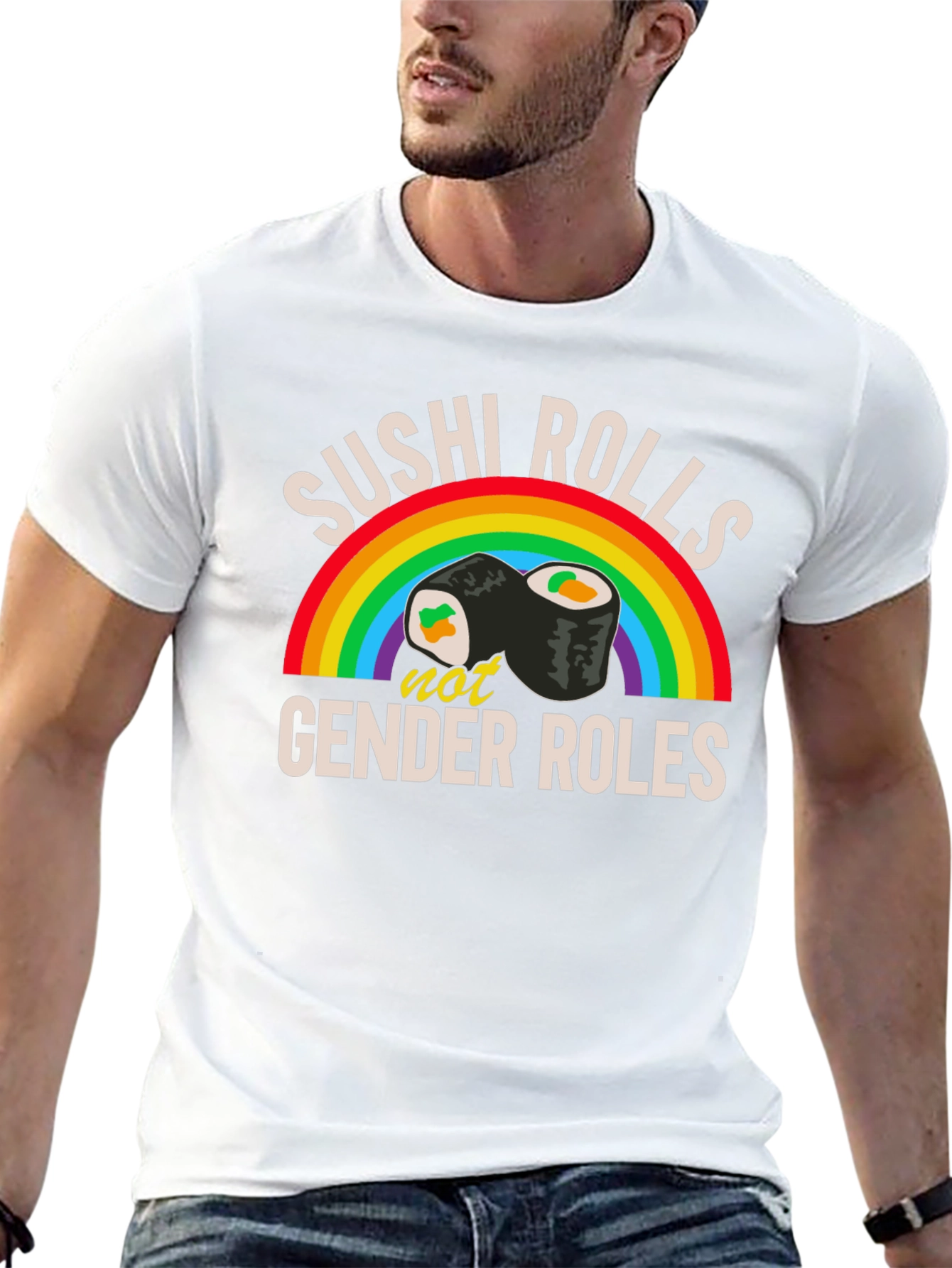 Sushi Rolls Not Gender Roles T-Shirt