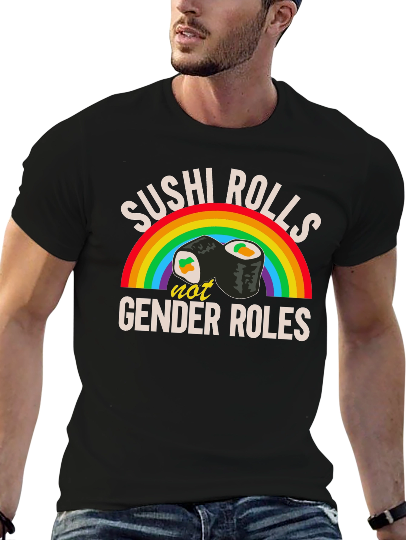 Sushi Rolls Not Gender Roles T-Shirt