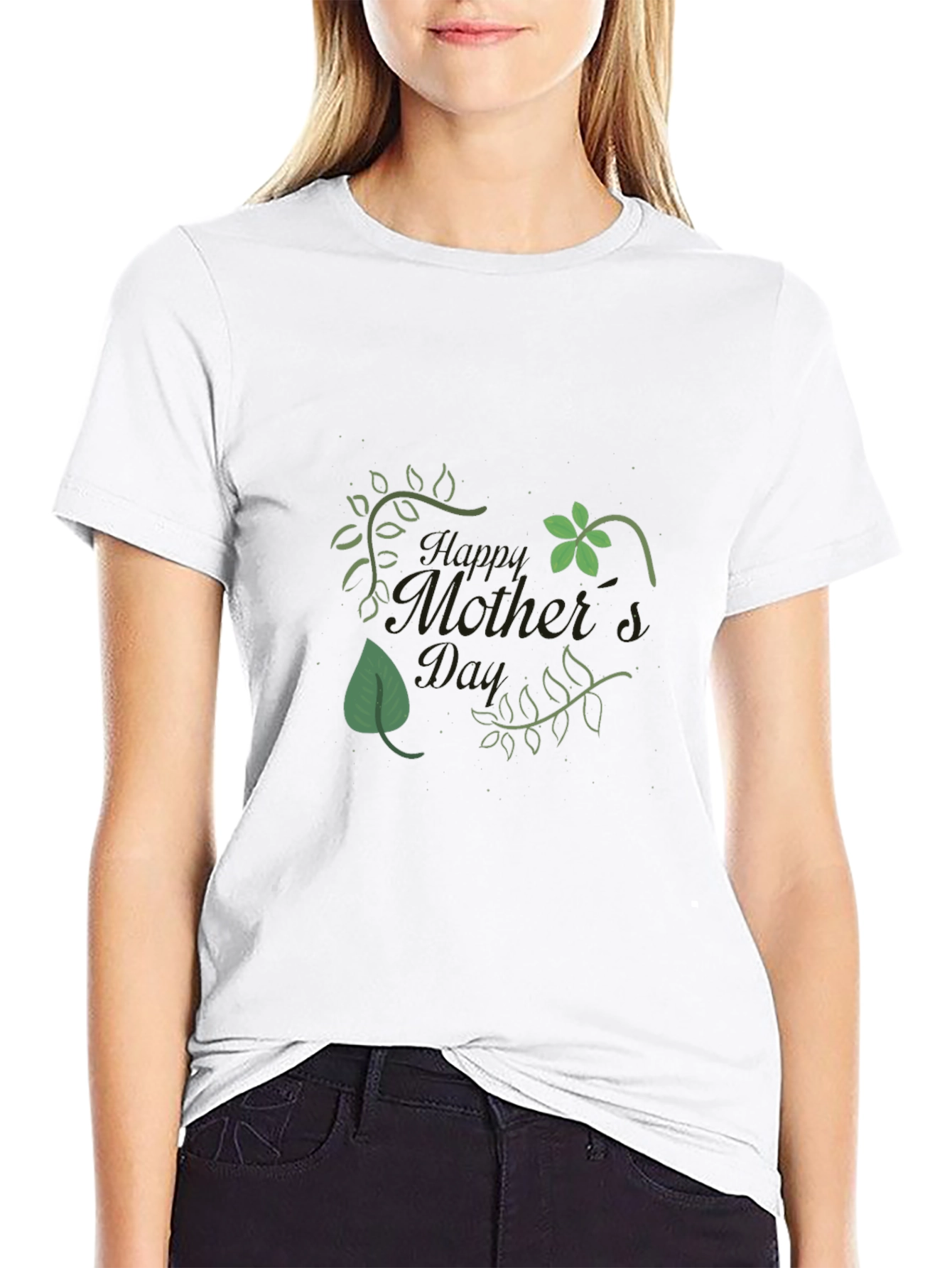 Happy Mothers Day Black T-Shirt