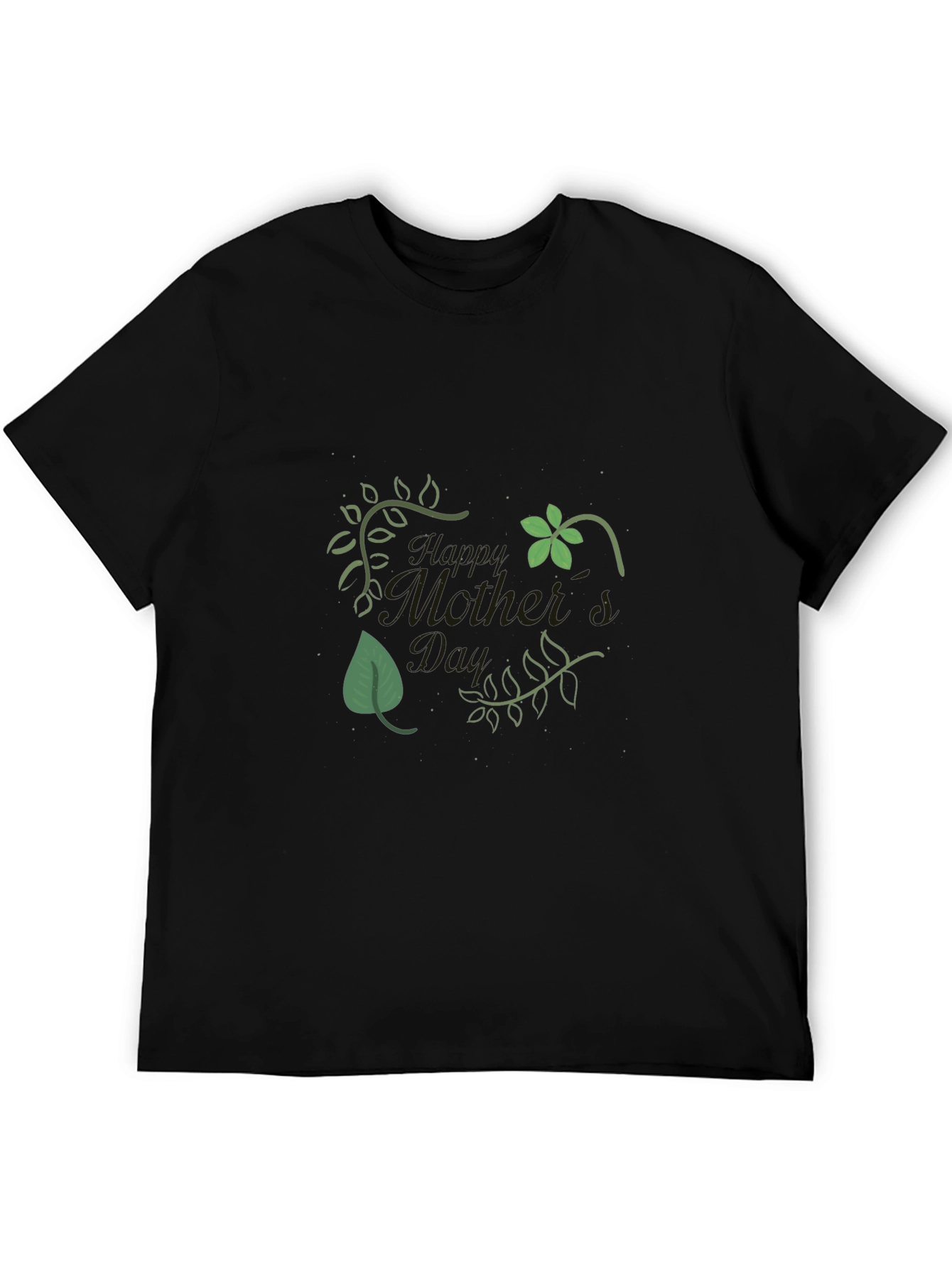 Happy Mothers Day Black T-Shirt
