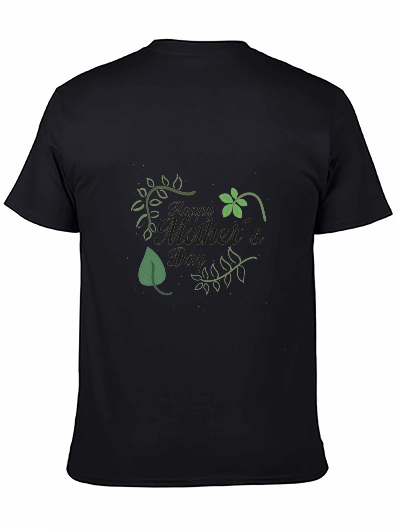 Happy Mothers Day Black T-Shirt