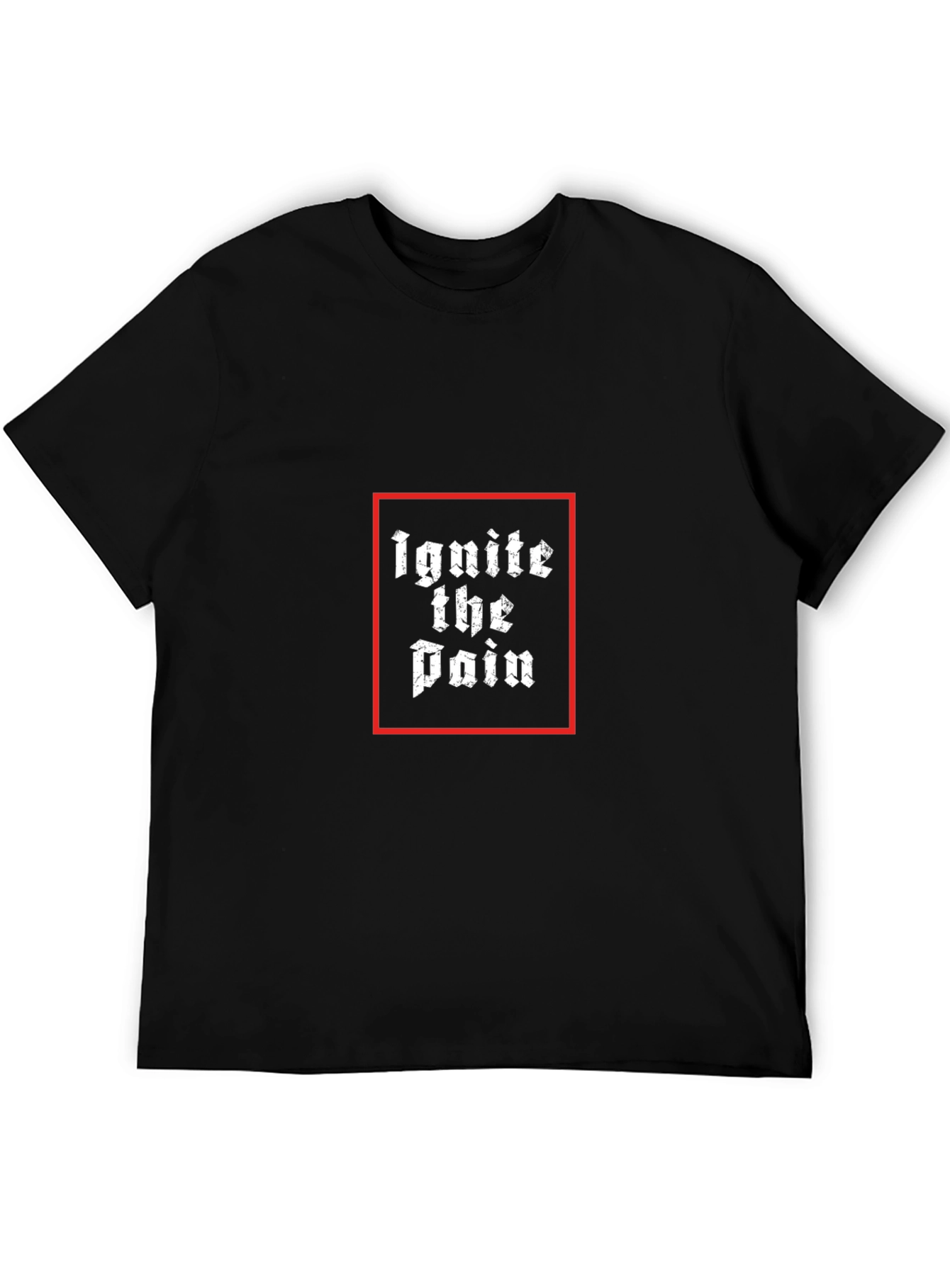 Ignite the Pain Black Graphic T-Shirt