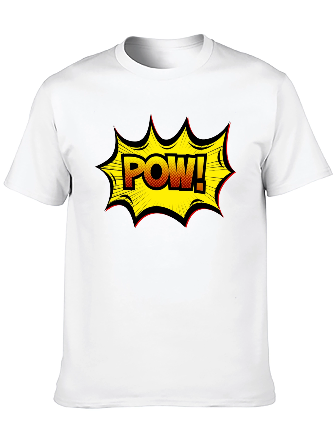 POW! Comic Style Graphic T-Shirt - Black