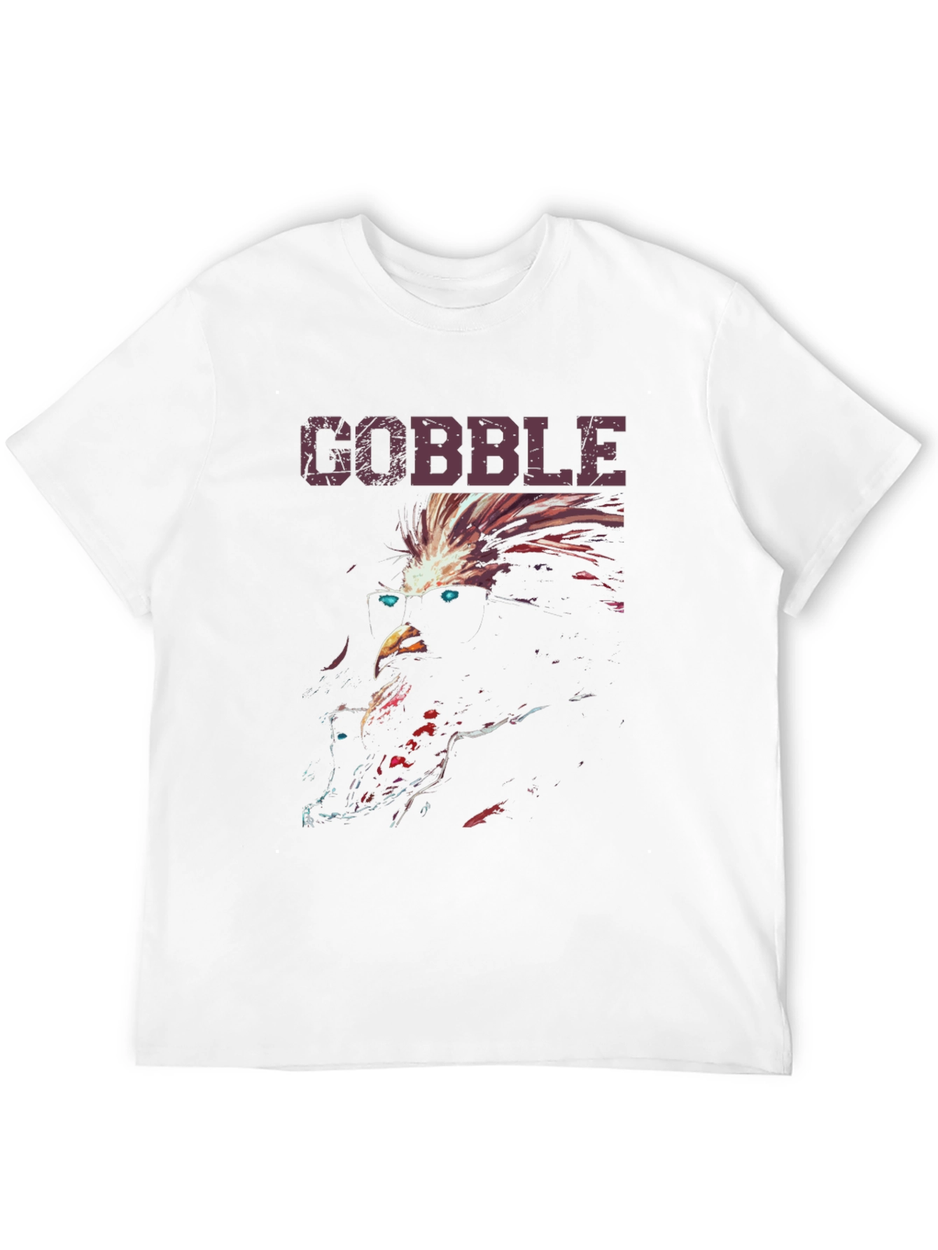 Gobble Turkey T-Shirt - Funny Thanksgiving Tee