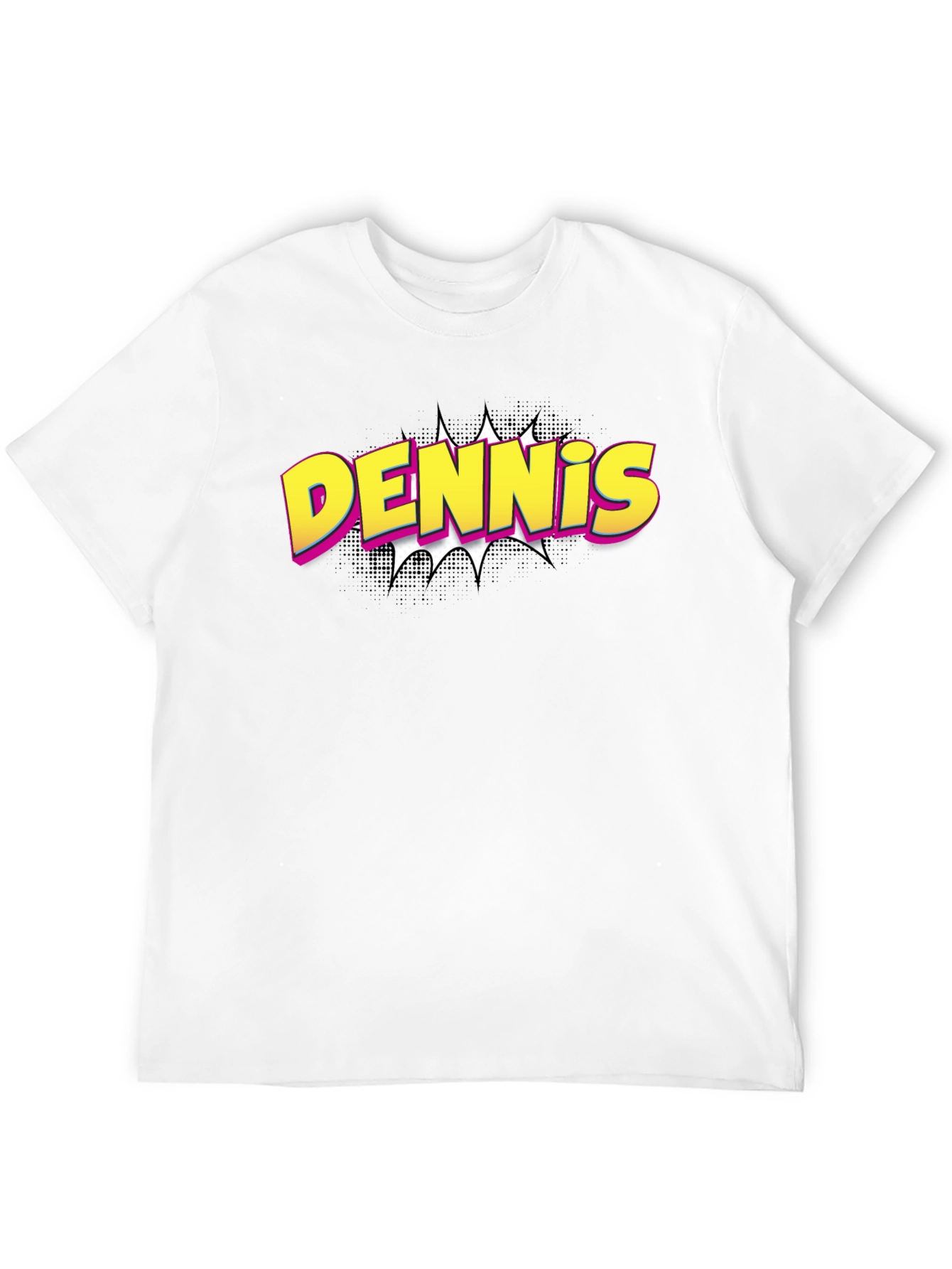 Dennis Comic Book Style Graphic T-Shirt