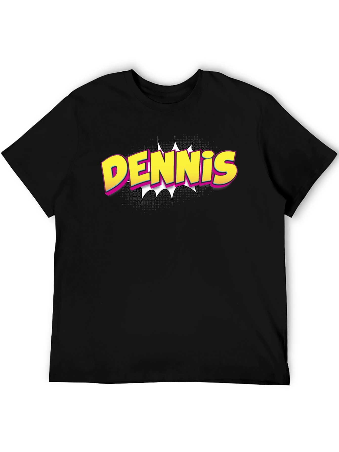 Dennis Comic Book Style Graphic T-Shirt