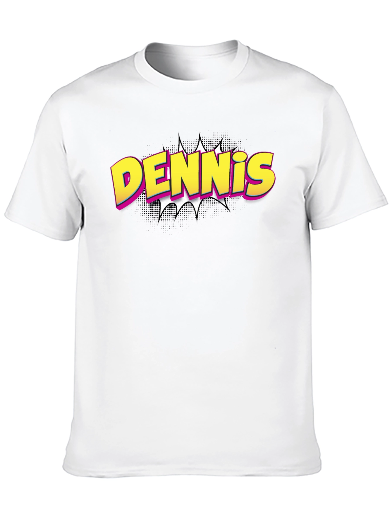 Dennis Comic Book Style Graphic T-Shirt