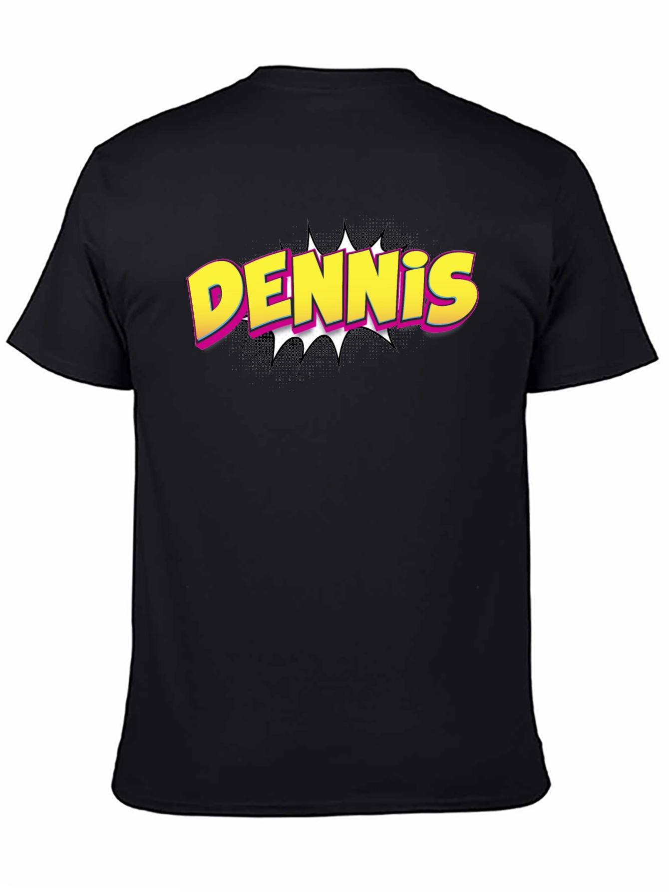 Dennis Comic Book Style Graphic T-Shirt