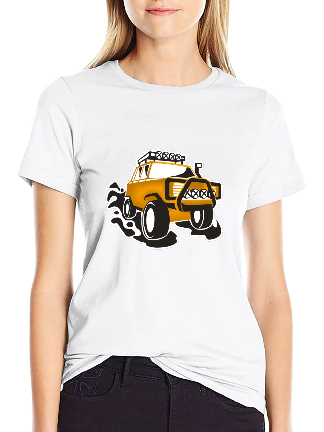 Off-Road Adventure T-Shirt - Black Bold Design