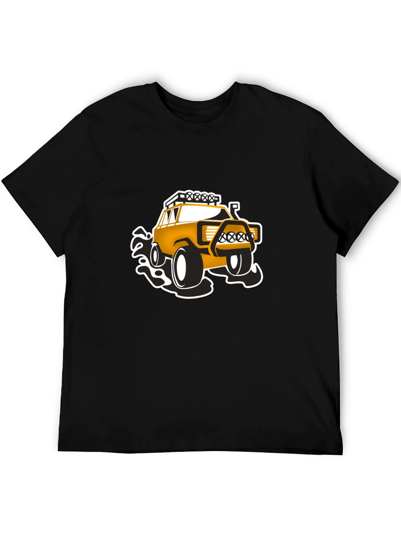 Off-Road Adventure T-Shirt - Black Bold Design