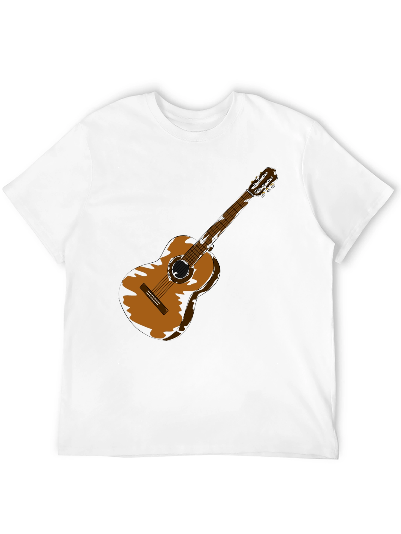 Guitar Graphic Black T-Shirt