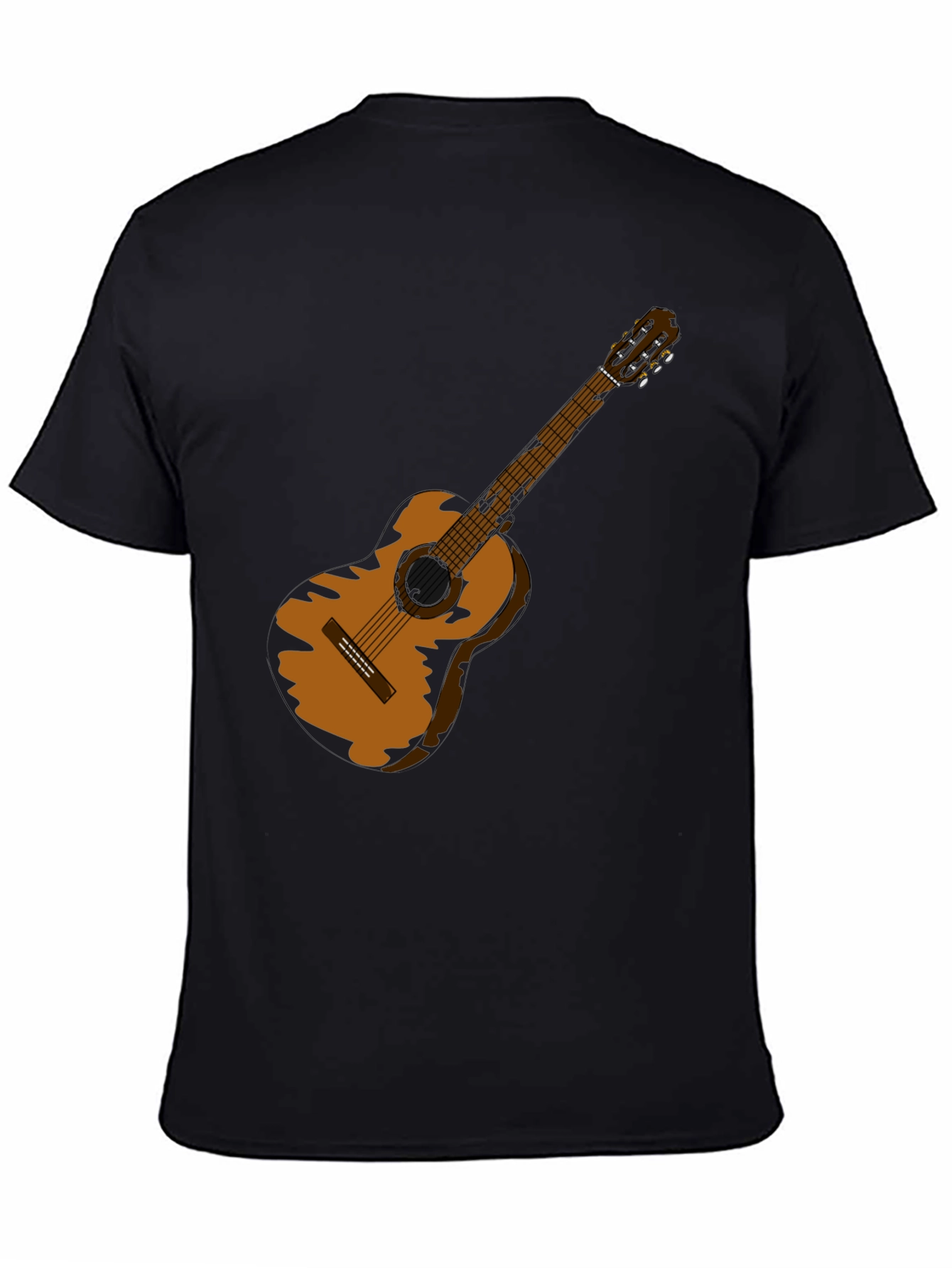 Guitar Graphic Black T-Shirt