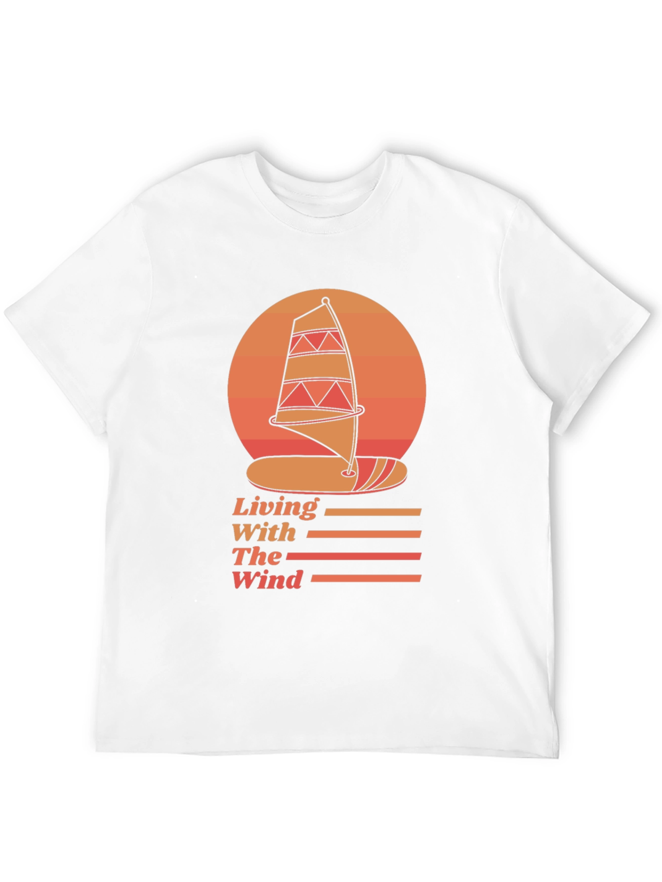 Windsurfing Graphic Tee - Living With The Wind