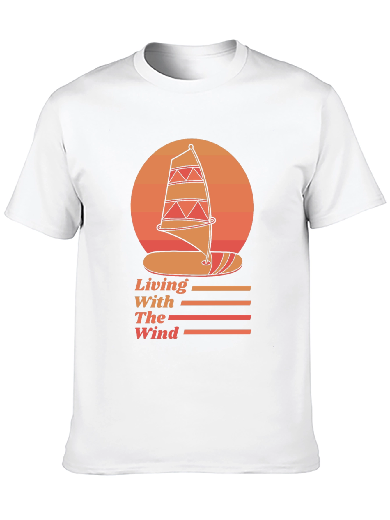 Windsurfing Graphic Tee - Living With The Wind