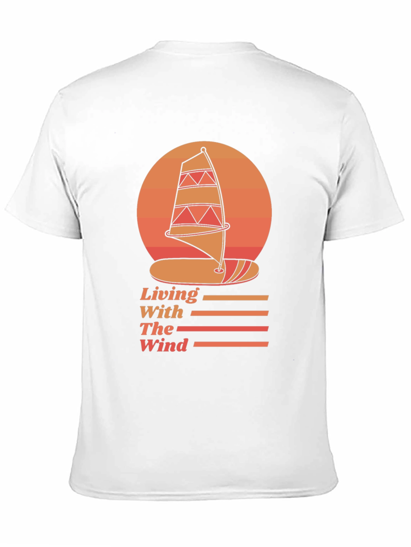 Windsurfing Graphic Tee - Living With The Wind