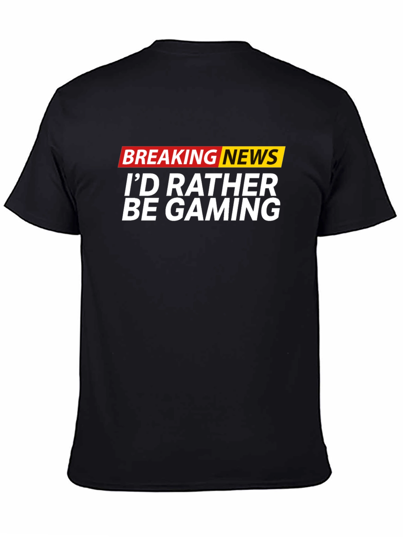 Funny Gaming T-Shirt - Breaking News Gamer Tee