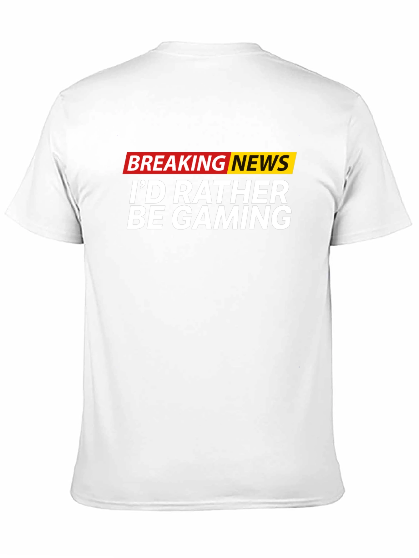 Funny Gaming T-Shirt - Breaking News Gamer Tee