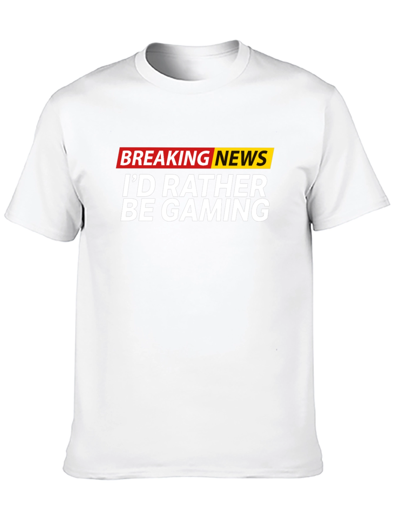 Funny Gaming T-Shirt - Breaking News Gamer Tee