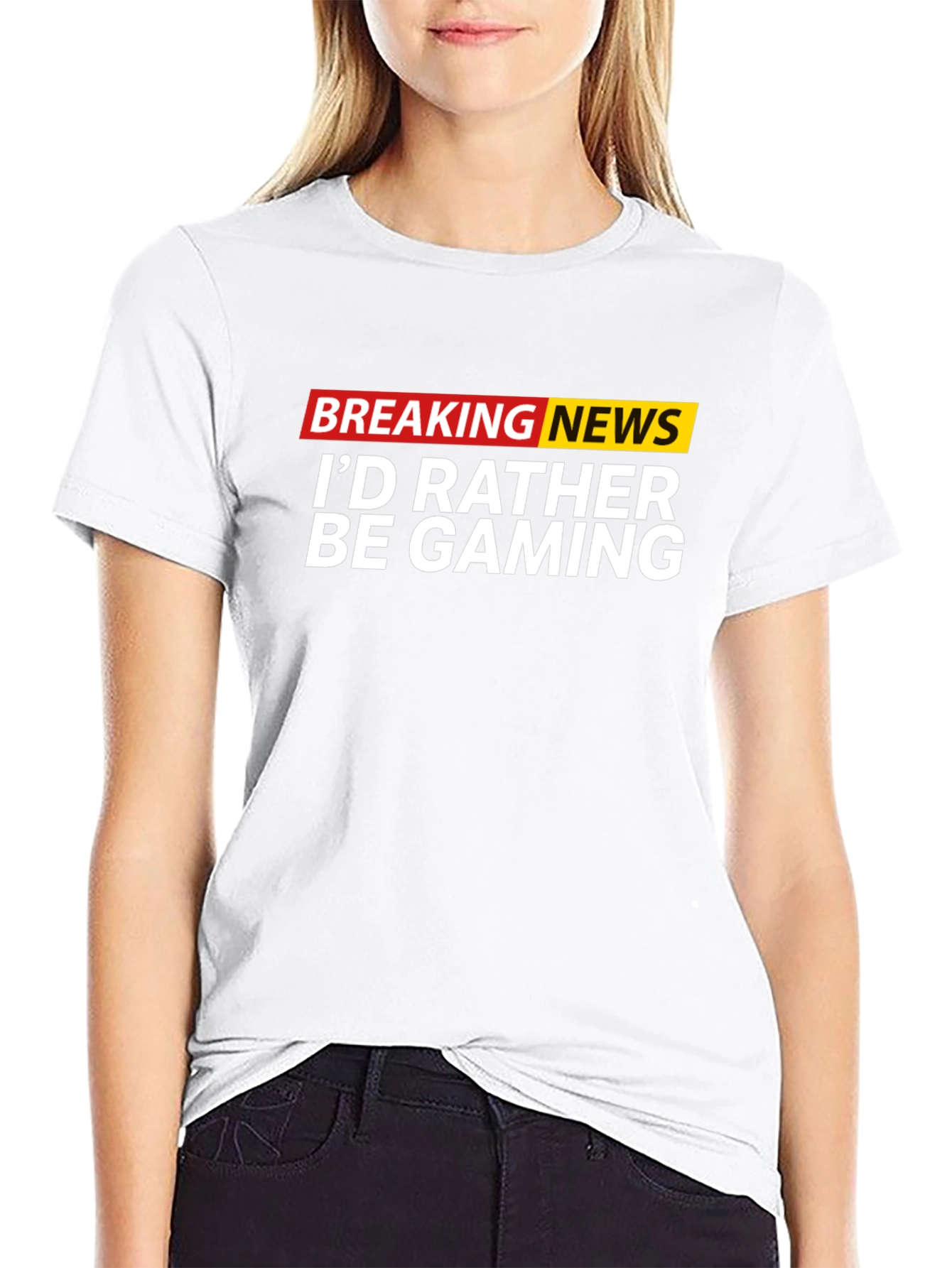 Funny Gaming T-Shirt - Breaking News Gamer Tee