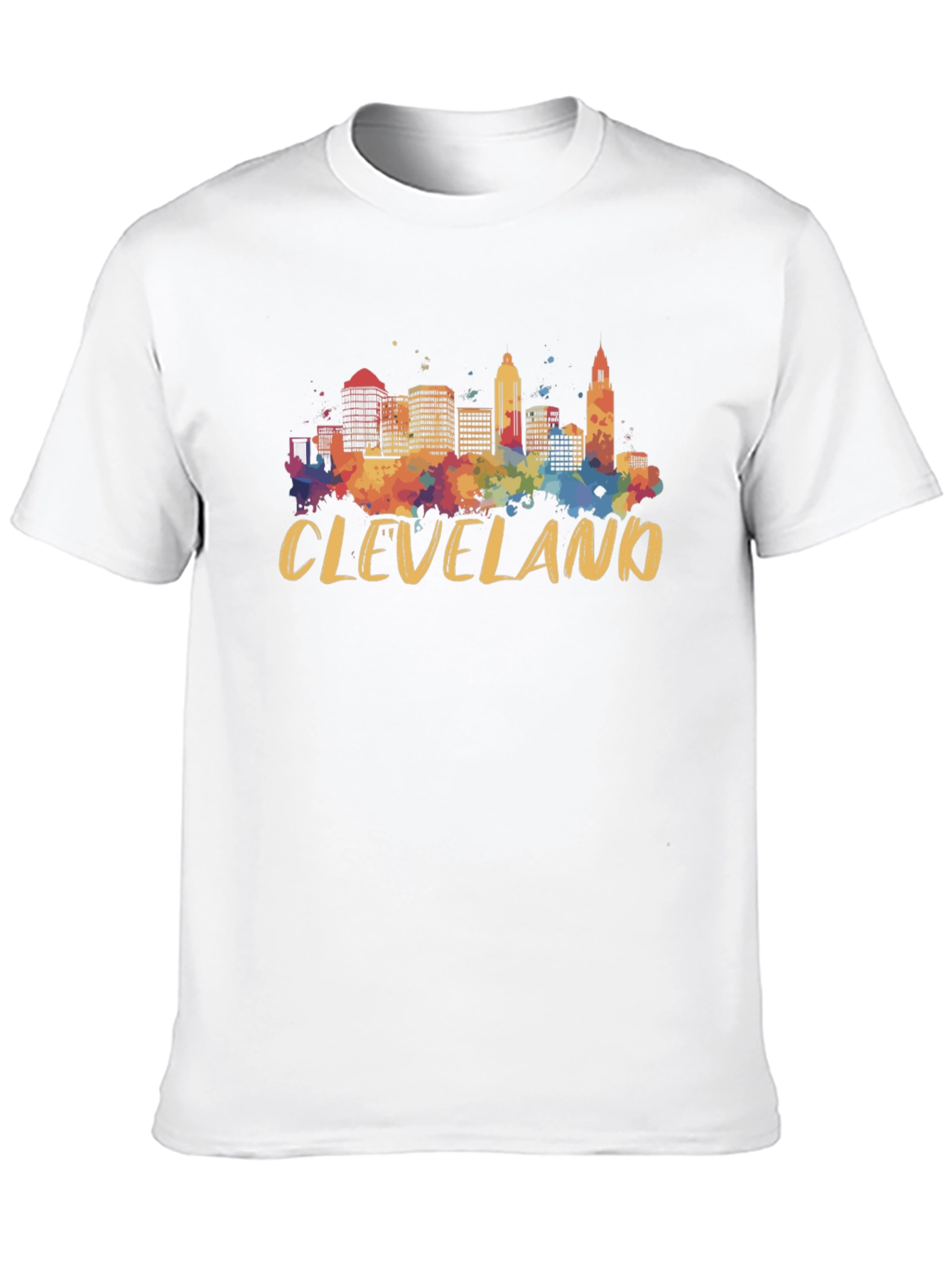 Cleveland Skyline Watercolor T-Shirt
