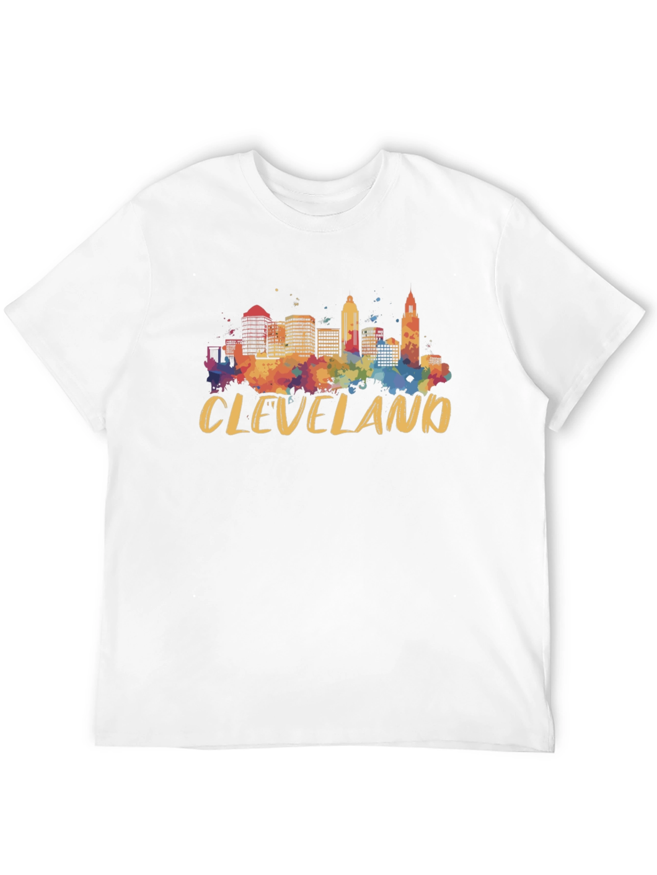 Cleveland Skyline Watercolor T-Shirt