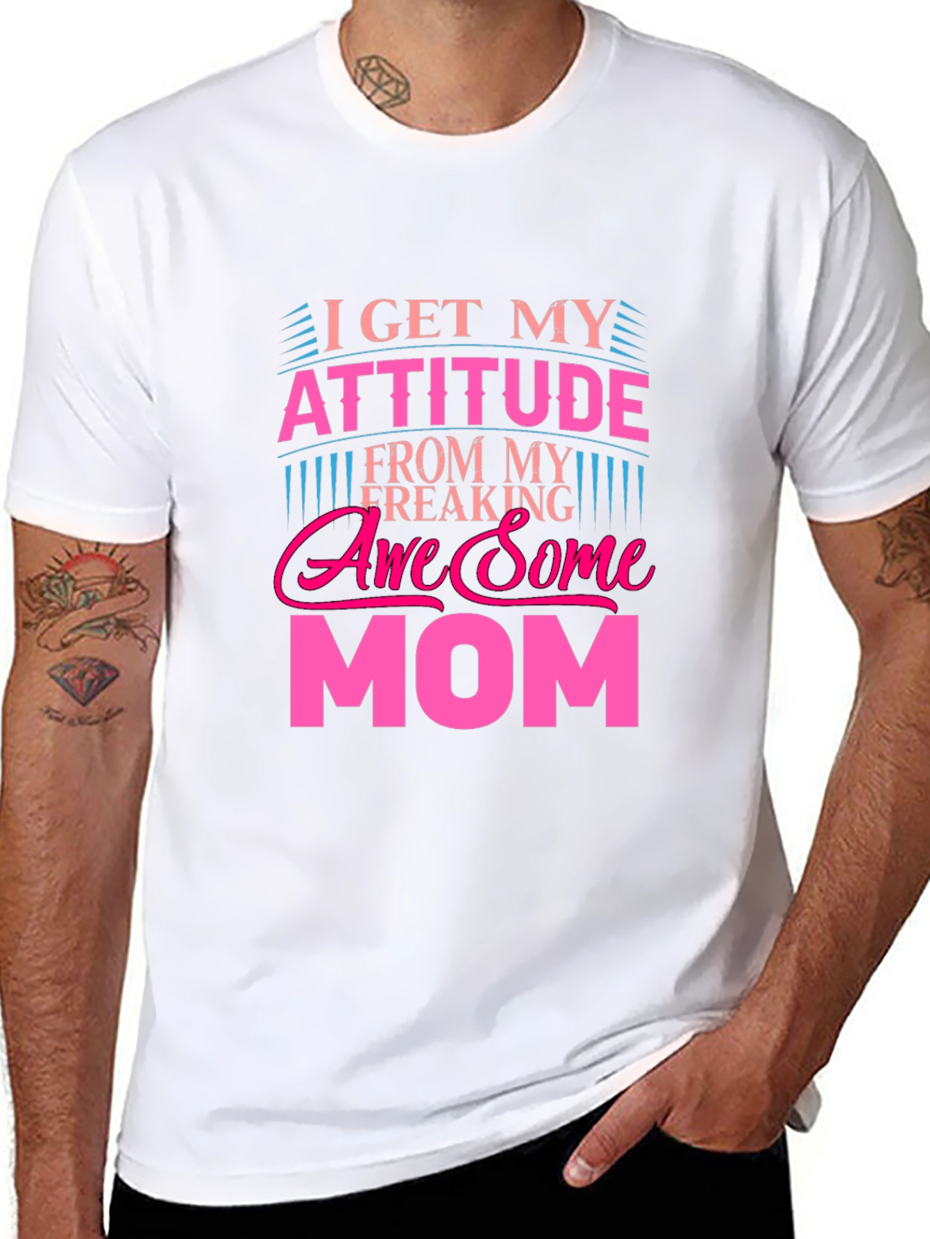 Awesome Mom T-Shirt - Attitude Statement Tee