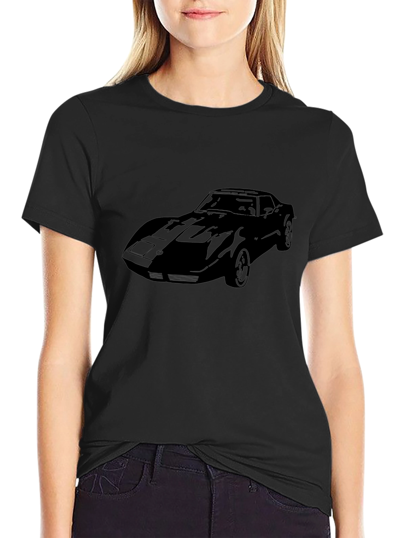 Classic Car Graphic Tee - Black