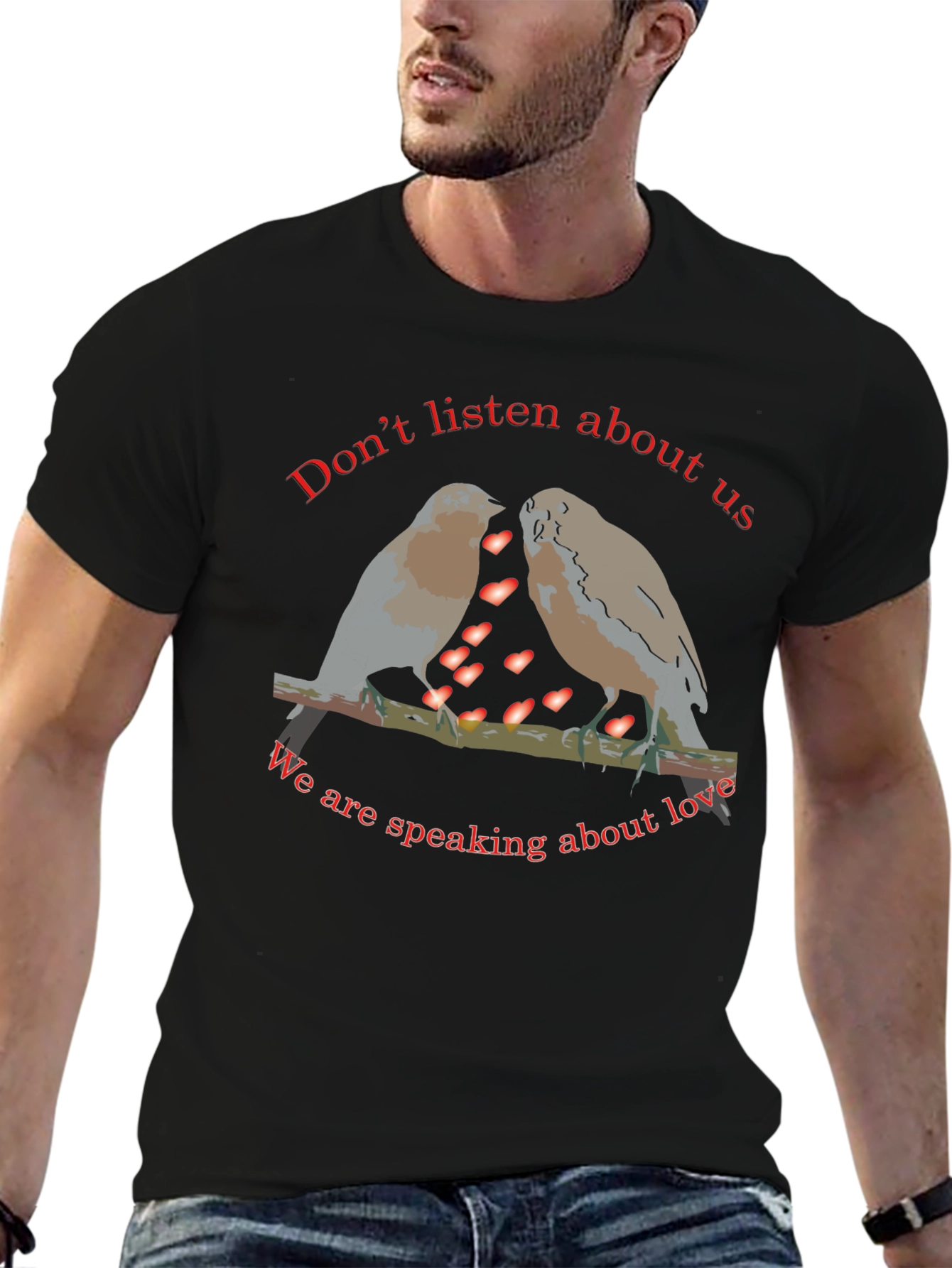 Love Birds Graphic Tee - Spread the Love