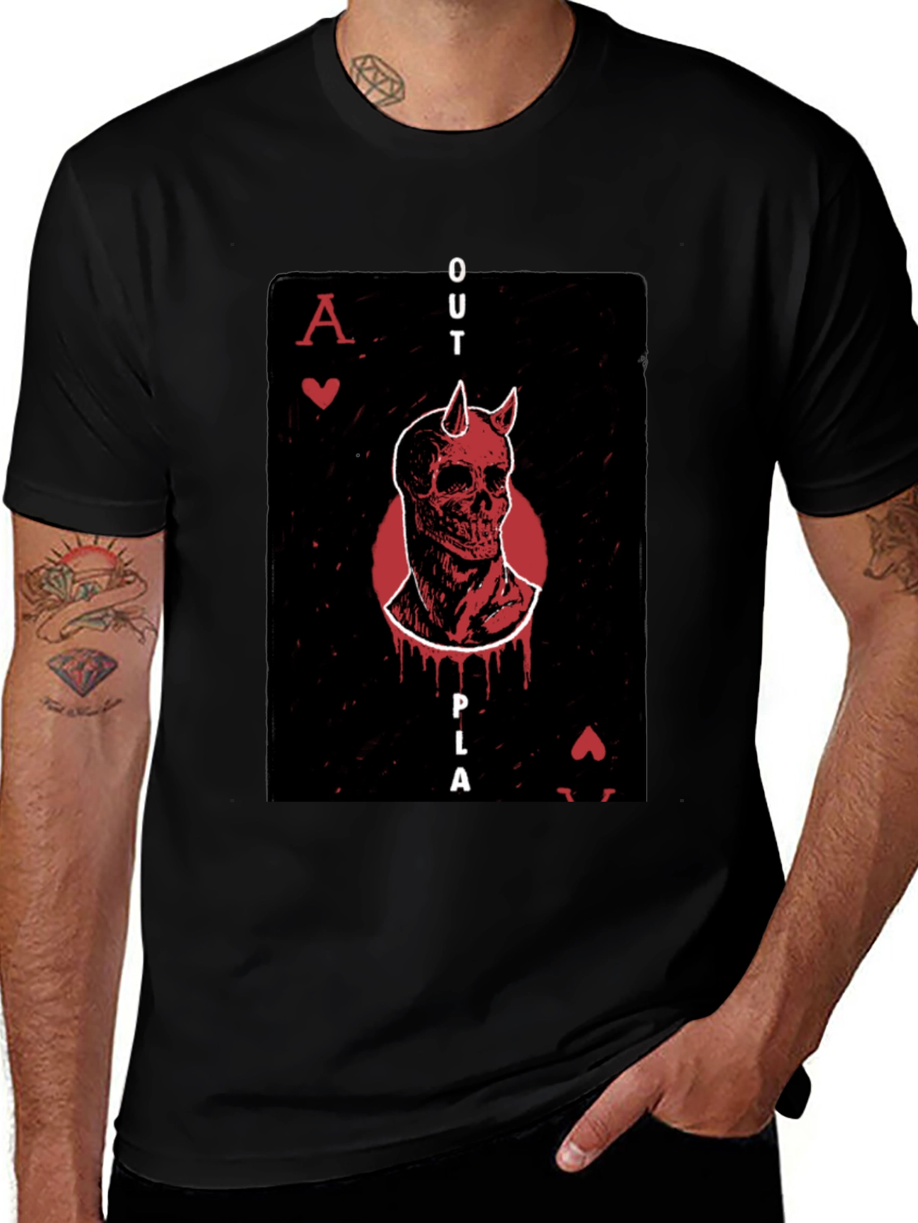 Ace Outplay Graphic Tee - Devil Skull