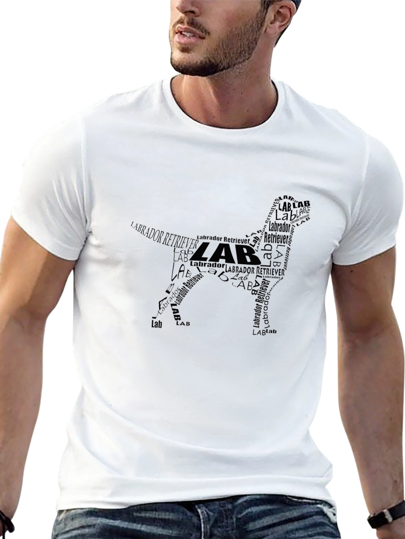 Labrador Retriever Word Art T-Shirt