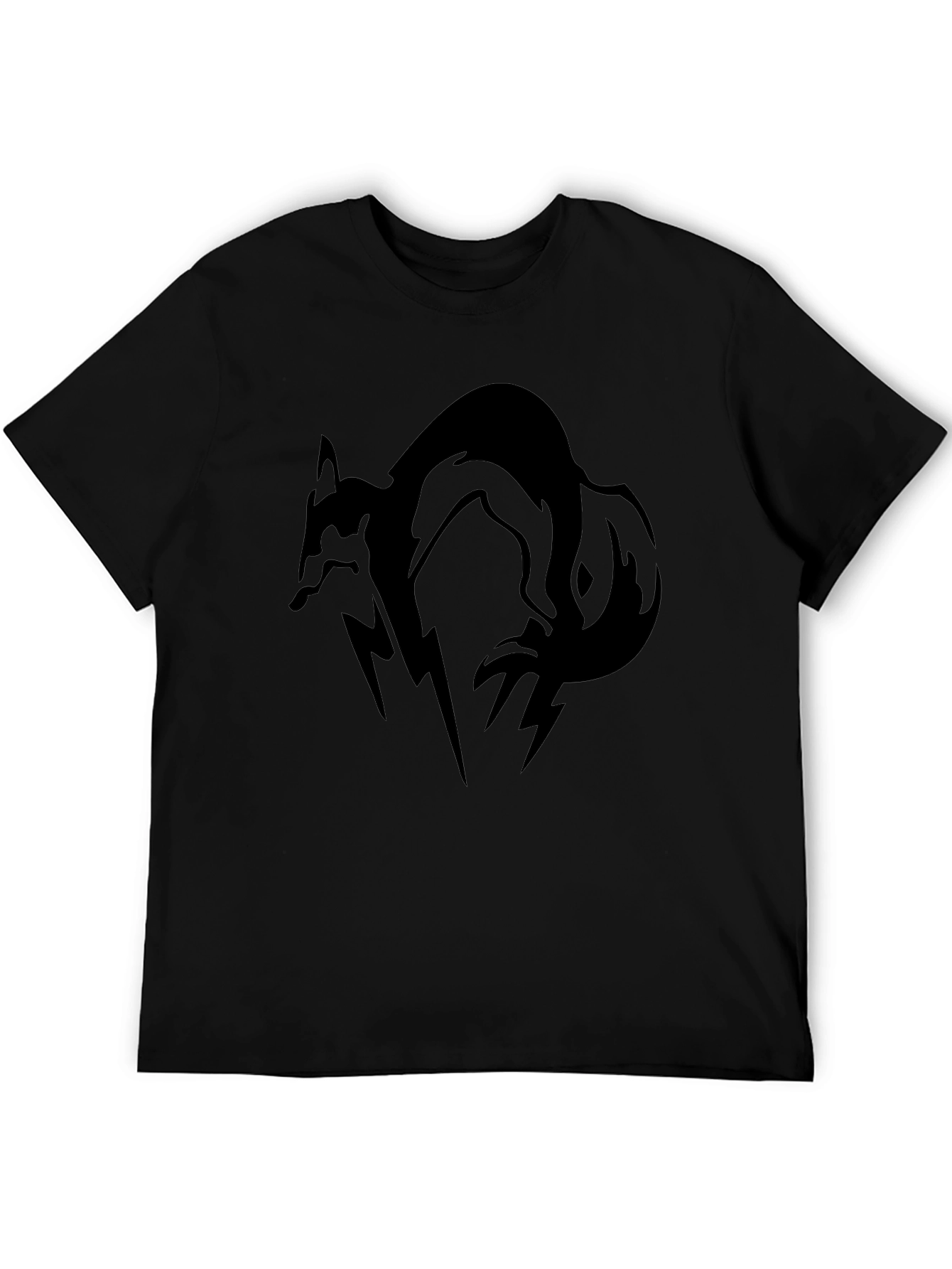 Black Fox Graphic Tee - Mens Casual Shirt