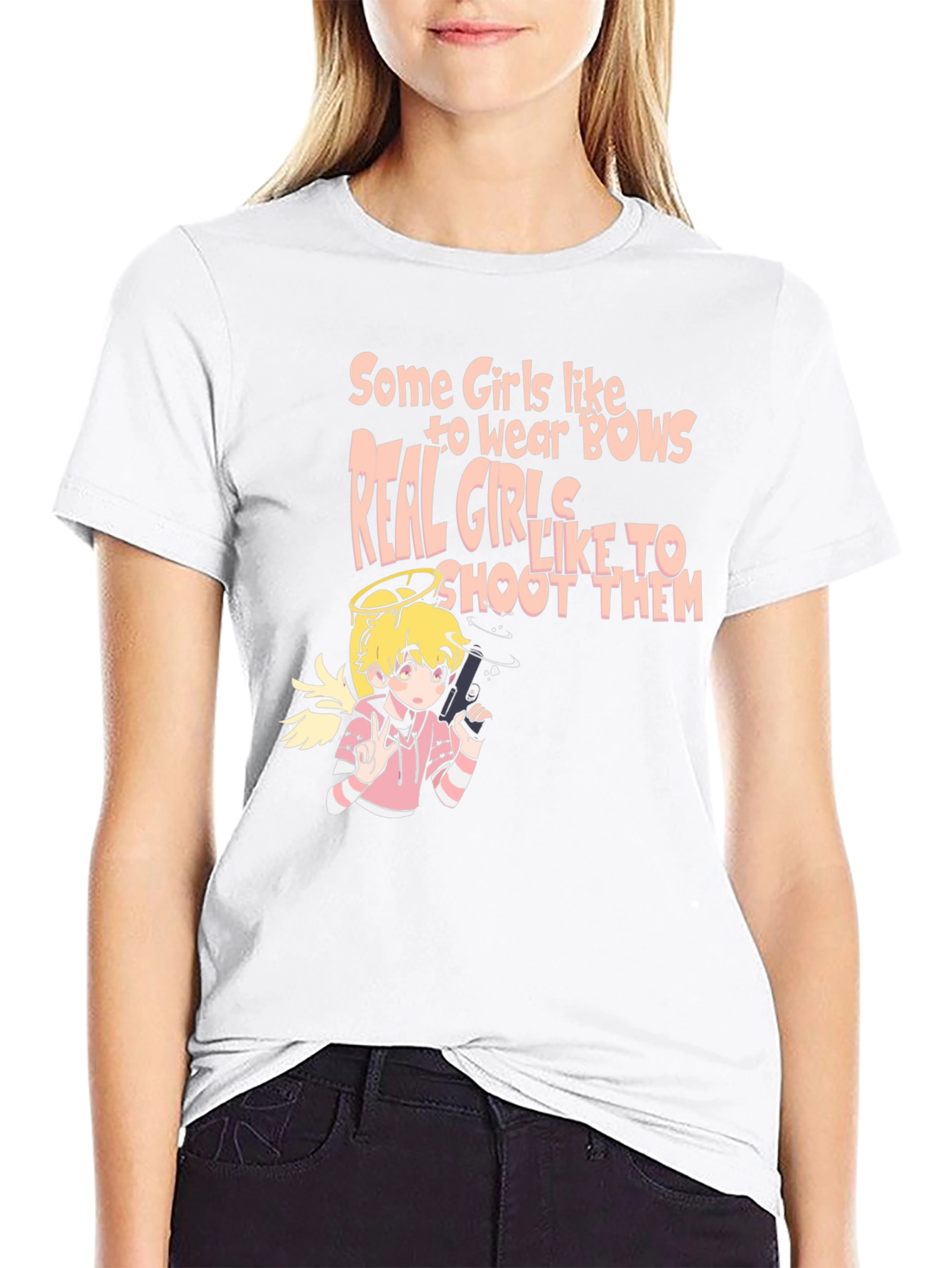 Humorous Cartoon Graphic T-Shirt