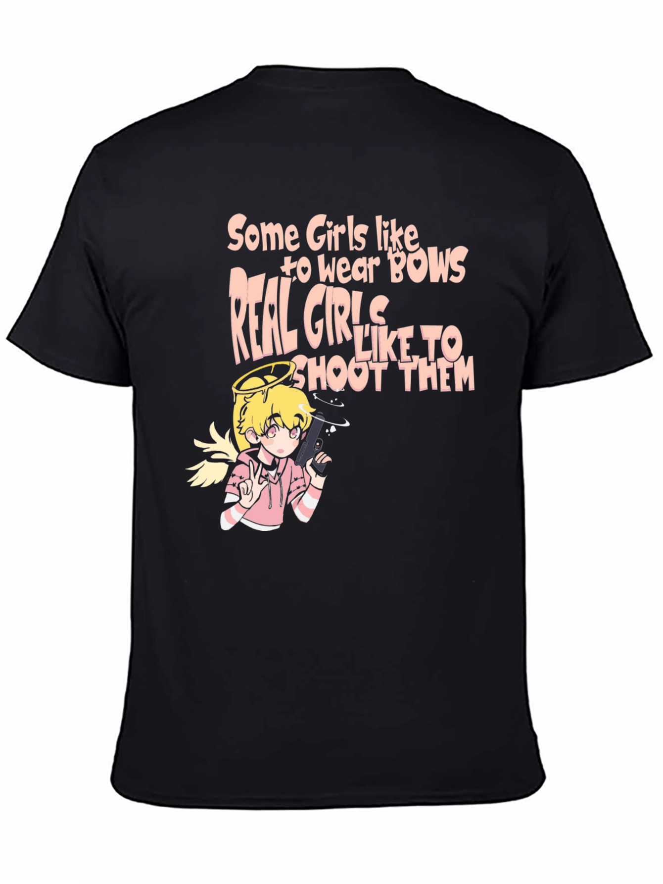 Humorous Cartoon Graphic T-Shirt