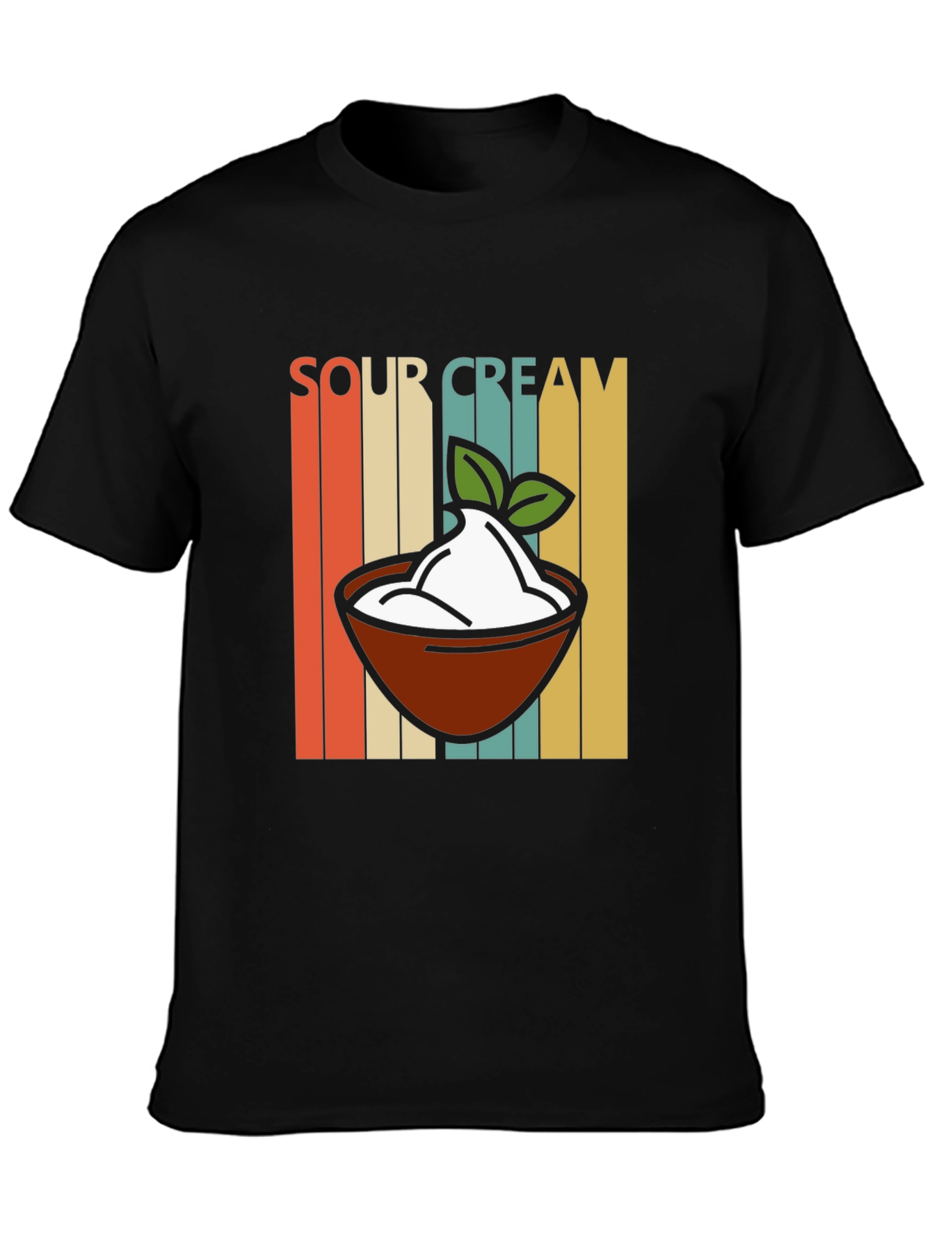 Sour Cream Retro T-Shirt - Comfort Food Tee