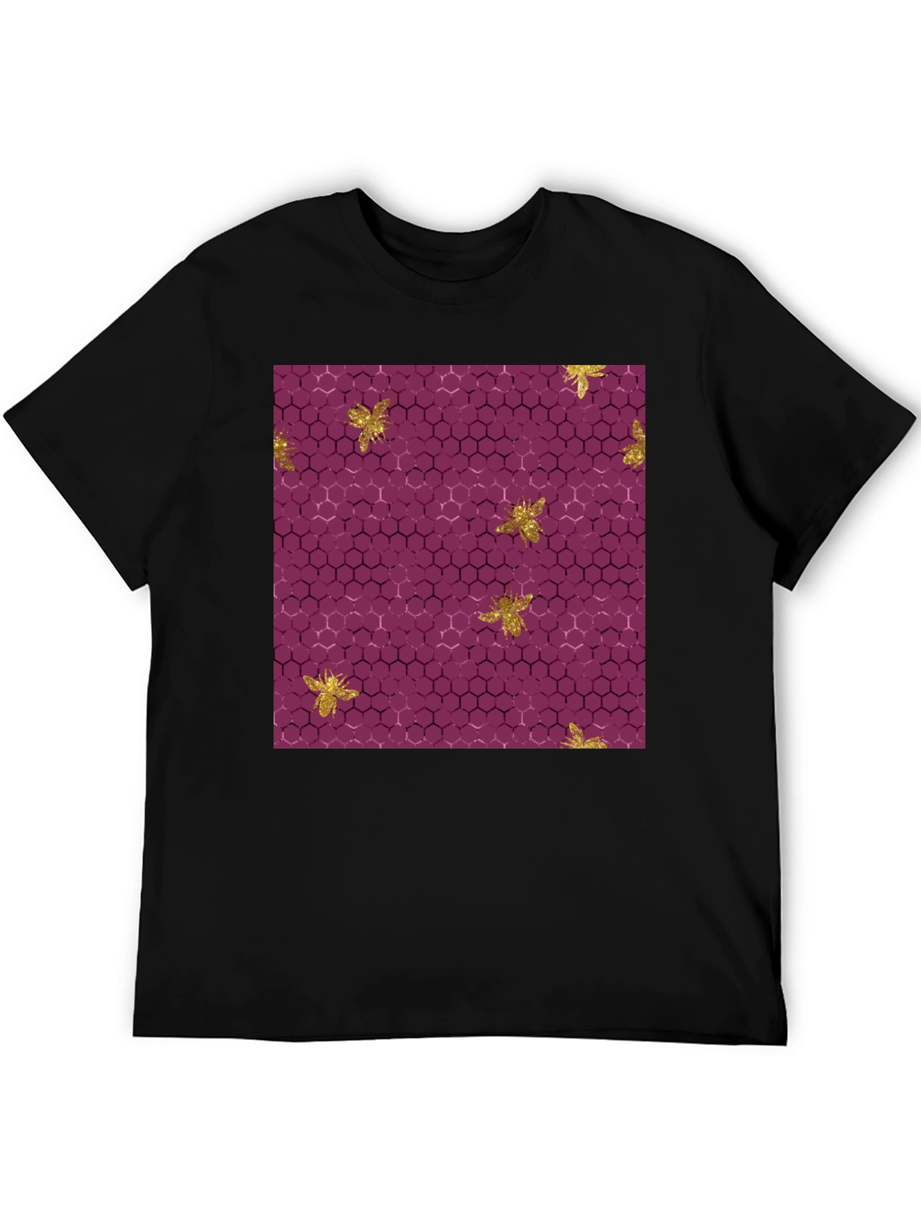 Honeycomb Bee Graphic Tee - Unique Pattern
