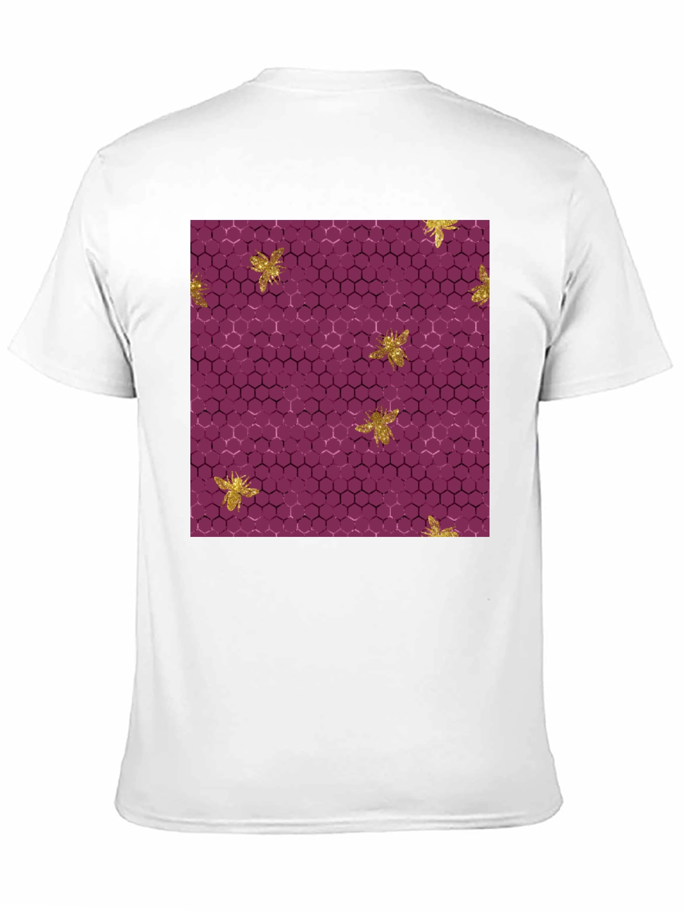 Honeycomb Bee Graphic Tee - Unique Pattern
