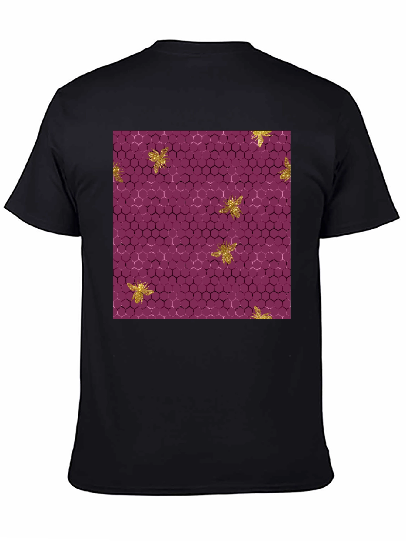Honeycomb Bee Graphic Tee - Unique Pattern