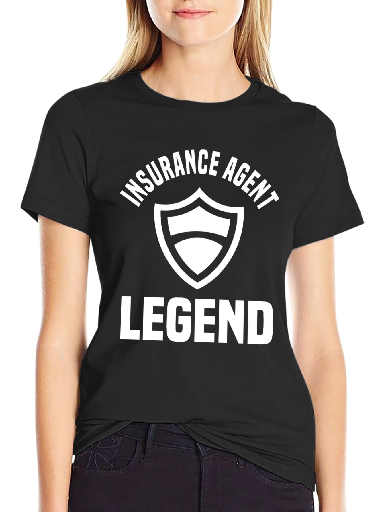 Insurance Agent Legend Black Graphic Tee